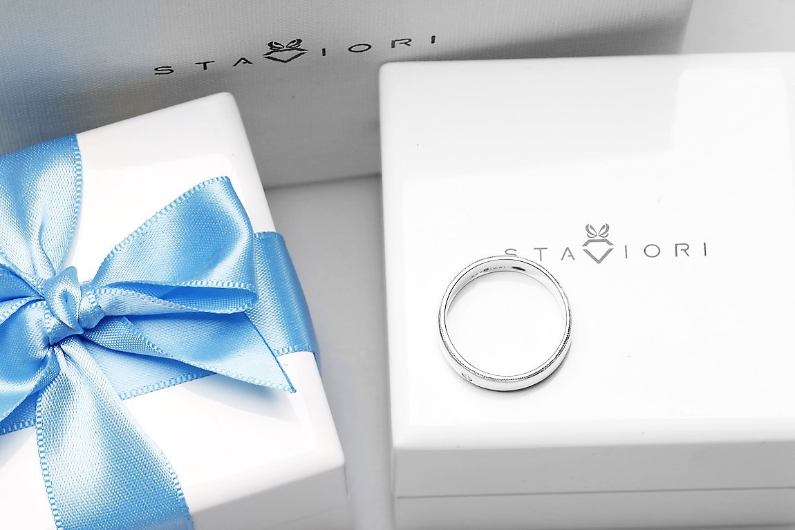 Emaga Złota obrączka OBD4079 - Diament